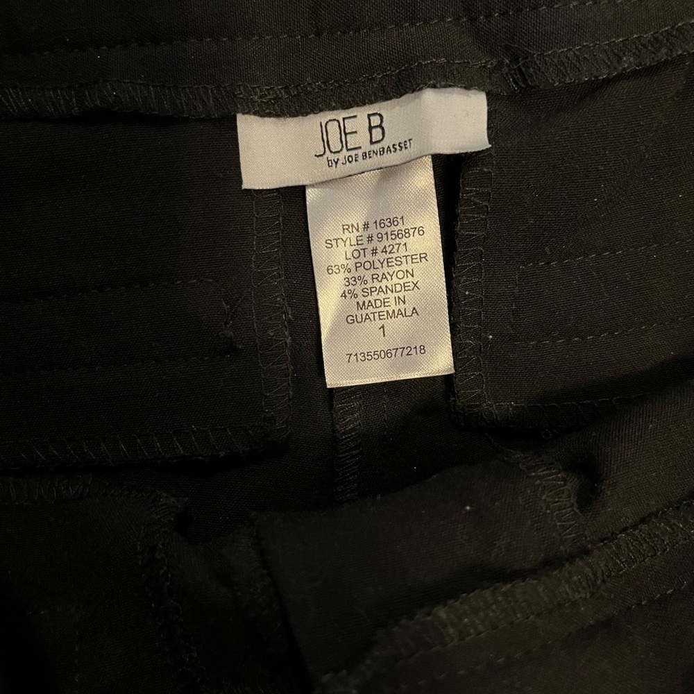 Black dress pants slim boot